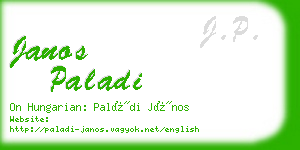 janos paladi business card